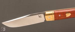   Couteau " Slipjoint " par Laurent Gaillard - Bubinga et 90McV8