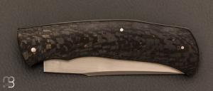  Couteau " Slipjoint " Fatcarbon® et lame en RWL34 par Grégory Picard