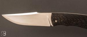  Couteau " Slipjoint " Fatcarbon® et lame en RWL34 par Grégory Picard