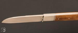  Couteau " Slipjoint " custom par Karim Valentin - Les couteaux D'Hure - Ivoire de mammouth et lame en N690Co