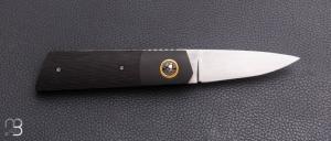  Couteau " Small Gentleman  " custom de Stéphane Sagric - Fatcarbon® Sidecut et lame en RWL34