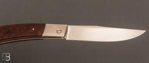   Couteau " Small Lock-back  " custom par Petr Hofman - Bois de fer et RWL34