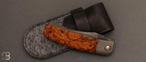 Couteau  " Stan " custom ironwood et RWL-34 par Maxime Belzunce