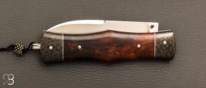  Couteau " Violon" par Philippe Lemonnier - Bois de fer d'Arizona et RWL34 