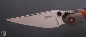    Couteau " Viper " custom de Stéphane Sagric - Micarta et RWL34