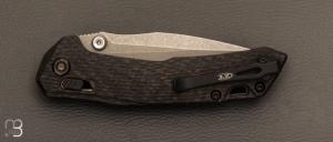   Couteau " ZT0203CF " par ZERO TOLERANCE - Fibre de carbone et lame en M390