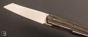 Couteau " custom " Fibre de carbone et RWL34 de Rémi Lavialle - Lame de Feu