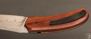    Couteau " custom " par Guy Poggetti - Micarta et lame en acier C130