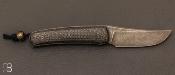 Couteau "custom" par Guy Poggetti - fibre de carbone et lame en Elmax