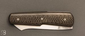    Couteau " Bohème " de Rémi Lavialle - Lame de Feu - Fibre de carbone et 90MCV8