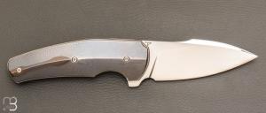    Couteau " custom " pliant de David Lespect - Timascus et RWL34