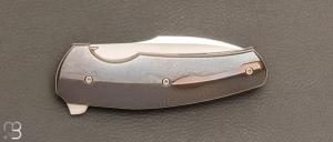    Couteau " custom " pliant de David Lespect - Timascus et RWL34