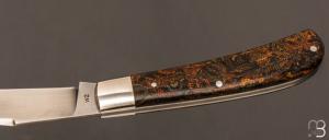 Couteau " custom slipjoint " par Don Hanson III - Rag Micarta et lame en W2