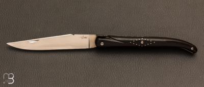 Couteau de collection Laguiole ébène par Jean-Michel Cayron