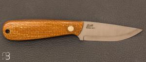 Couteau de cou Enzo Necker micarta brun