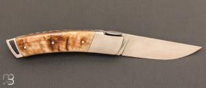 Gentleman Le Thiers folding pocket knife Ram horn