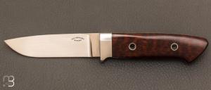 Couteau  "  drop point intégral " par Dietmar F. Kressler - Snakewood