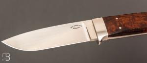  Couteau " drop point intégral " par Dietmar F. Kressler - Ironwood