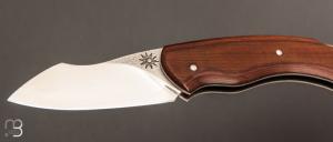    Couteau " lock-back " custom par Silas Coutellerie - Micarta et N690Co