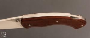    Couteau " lock-back " custom par Silas Coutellerie - Micarta et N690Co