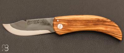   Couteau de poche corse olivier par Paul Biancucci