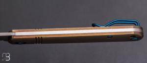 Couteau "slipjoint" par Dreamtech - Titane et lame en VG10 - D4386TBR