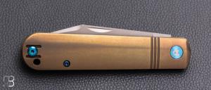 Couteau "slipjoint" par Dreamtech - Titane et lame en VG10 - D4386TBR