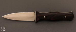 Dague custom en bne de macassar et lame en 90MCV8 par Frdric Collin