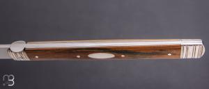    Couteau " Grand Marquis " par Mathieu Herrero - Ivoire de mammouth et lame en XC100
