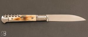   Couteau " Issoire 3 pièces " custom de Jérôme Bellon - Ivoire de mammouth et RWL34