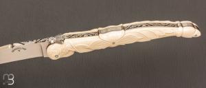    Couteau  "  Laguiole tête de femme " de collection par Isabelle et Pascal Graveline