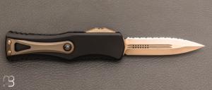 Couteau Automatique Microtech - Hera D/E Bronzed Full Serrated - 702-15