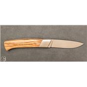 Rhôdanien knife olive wood handle with bolster