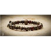 Bracelet Sonora Dragon Blood Jasper Bootleggers Laiton LSODB5