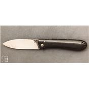 Couteau Piémontais Ormeau Corne noire