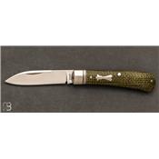 Couteau de poche Zulu Micarta par Jim Dunlap