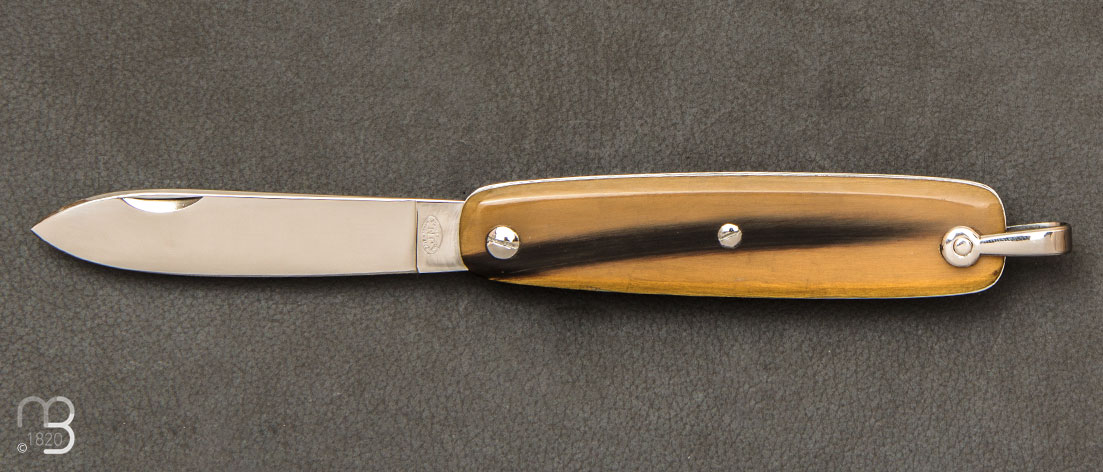 Couteau de poche Canif 10CM corne blonde par J. Mongin