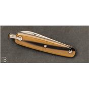 Couteau de poche Canif 10CM corne blonde par J. Mongin