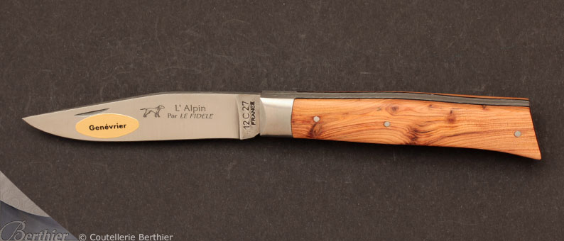 Couteau de poche Alpin Genévrier par Le Fidèle