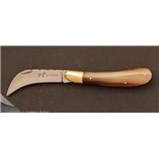 Blond horn Serpette pocket knife