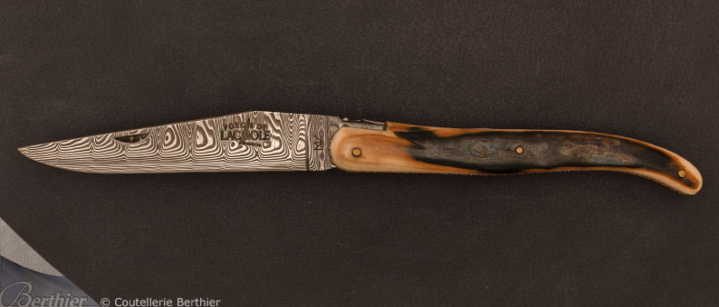 Couteau de collection Laguiole mammouth par Virgilio Munoz