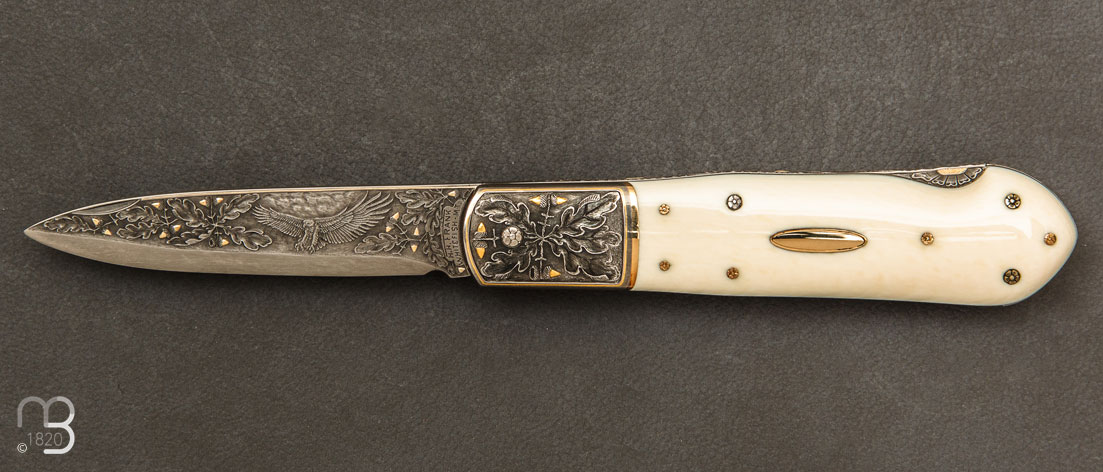 Couteau de poche dague fermante par Henry Frank