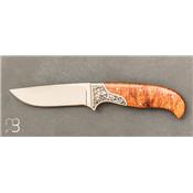 Couteau Droit Loupe de Thuya par D'Alton Holder n°7