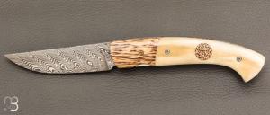   Couteau " 1515 collection Zulu " par Manu Laplace - Os et Palmier