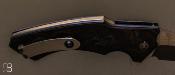 Couteau " Black Dolphin Flipper " custom par Allen Elishewitz