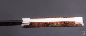    Couteau " Canif Mini " custom de Florent Dall'ava - érable sycomore et lame damas de Nicolas Mestrallet