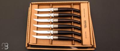 Coffret 6 Couteaux table Chic Opinel Palissandre