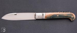 Couteau 2 pièces de Robert Beillonnet - Ivoire de mammouth et RWL34