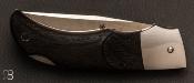 Couteau "Chantou" morta et damasteel par Charly Bennica