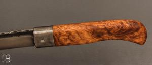  Couteau " Le Bugiste " Frêne par Frédéric Maschio - Lame guillochée